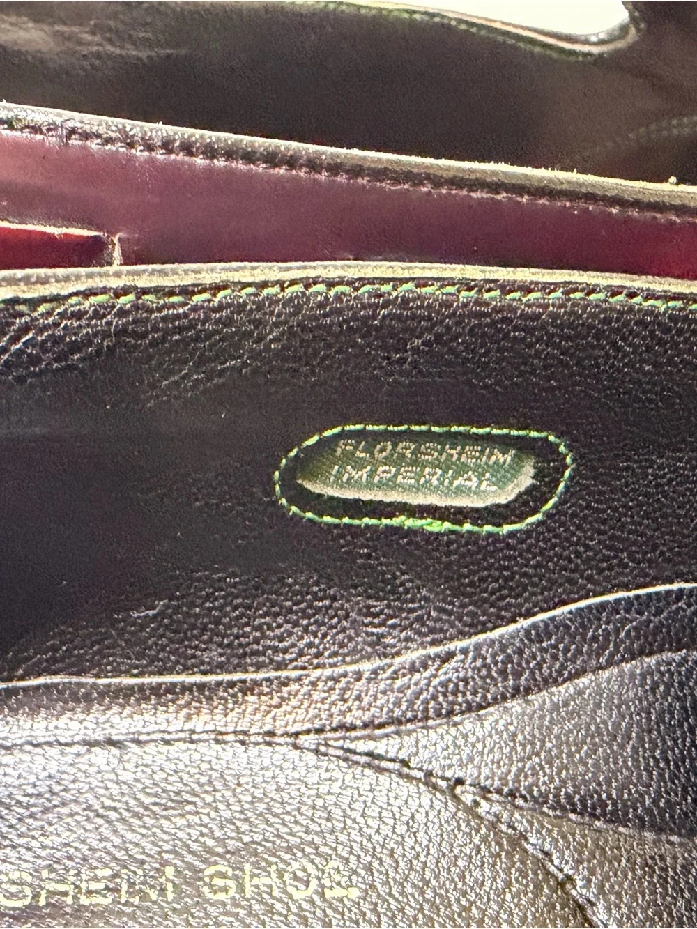 Vintage 1980s Florsheim Imperial Tassel Loafers USA 8.5 E Burgundy 93224